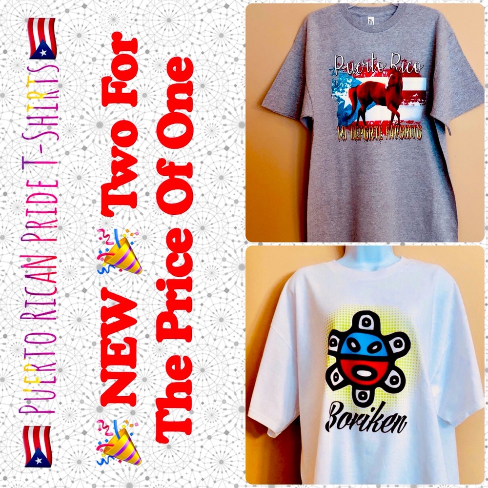 🇵🇷Brand New🇵🇷BORIKEN (2) Puerto Rican T-Shirts